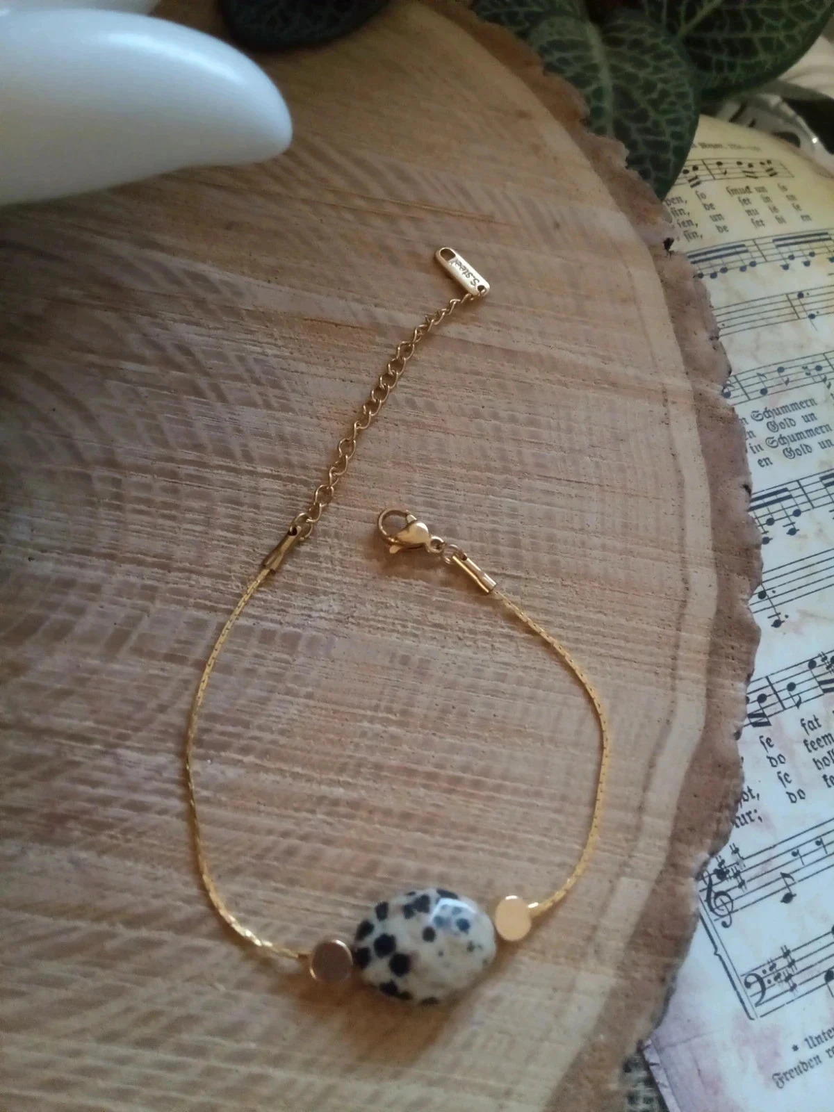 Bracelet jaspe dalmatien – photo 7